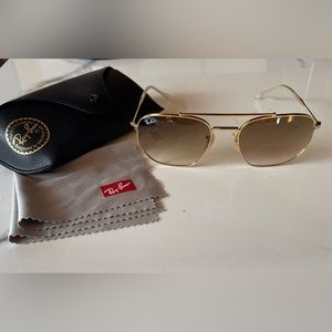 Ray-Ban RB3707 Gold / Arista Brown Sunglasses